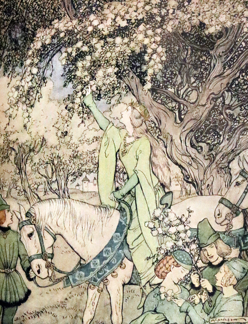 1917 Rare First Edition bound by Bayntun - The Romance of King Arthur illustrated by Arthur Rackham.