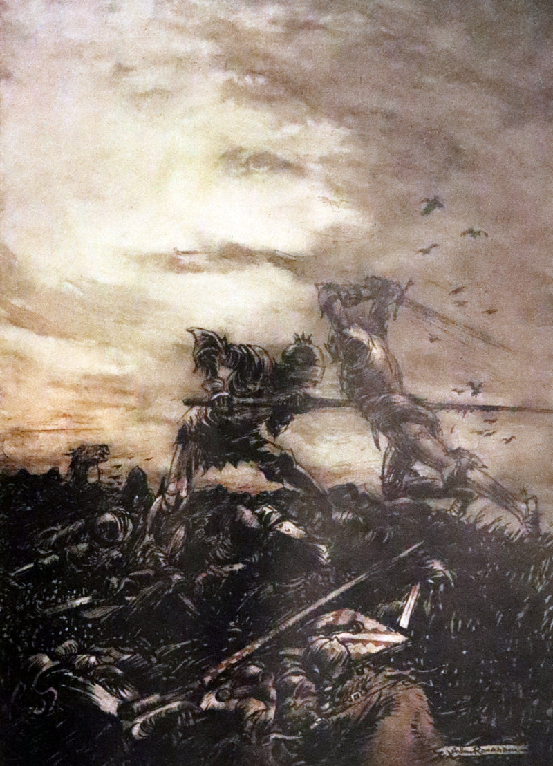 1917 Rare First Edition bound by Bayntun - The Romance of King Arthur illustrated by Arthur Rackham.