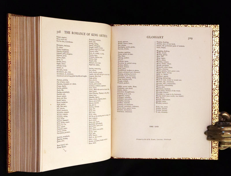 1917 Rare First Edition bound by Bayntun - The Romance of King Arthur illustrated by Arthur Rackham.