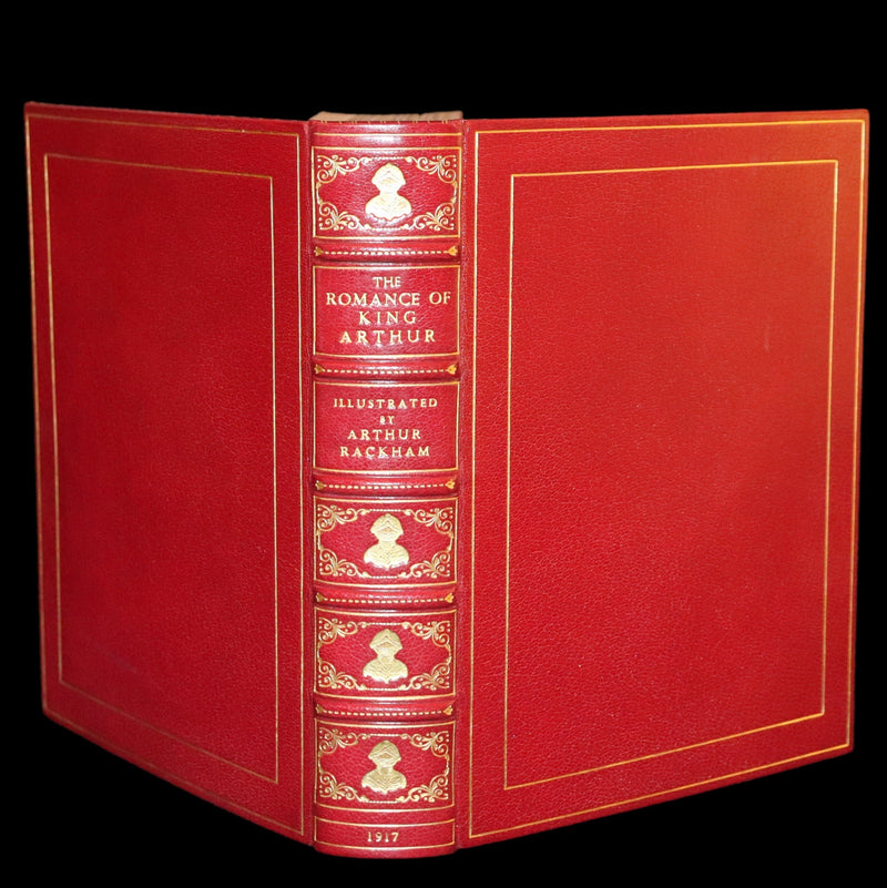 1917 Rare First Edition bound by Bayntun - The Romance of King Arthur illustrated by Arthur Rackham.
