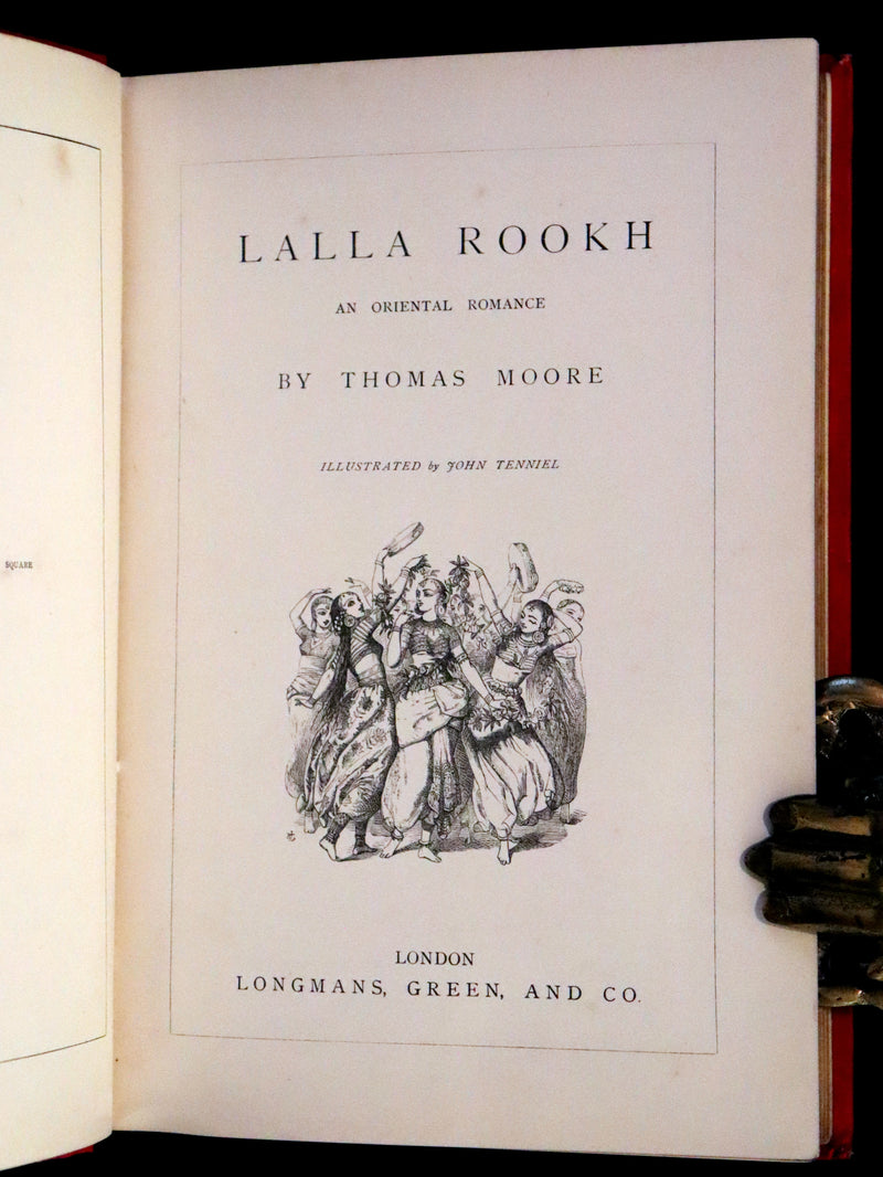 1880 Rare Book - Lalla Rookh an Oriental Romance by Thomas Moore illustrated by John Tenniel.
