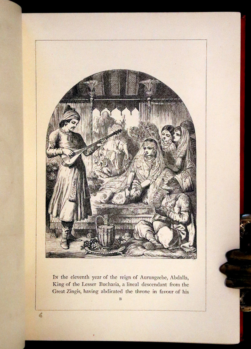 1880 Rare Book - Lalla Rookh an Oriental Romance by Thomas Moore illustrated by John Tenniel.