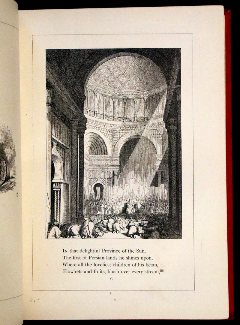 1880 Rare Book - Lalla Rookh an Oriental Romance by Thomas Moore illustrated by John Tenniel.