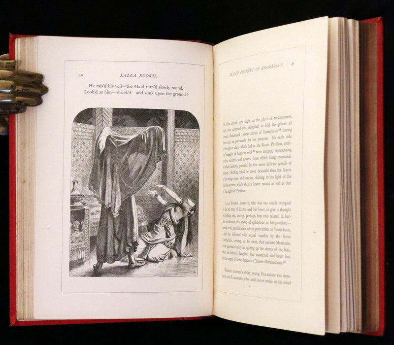 1880 Rare Book - Lalla Rookh an Oriental Romance by Thomas Moore illustrated by John Tenniel.