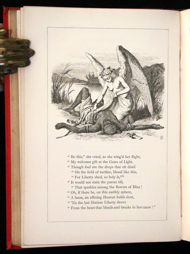 1880 Rare Book - Lalla Rookh an Oriental Romance by Thomas Moore illustrated by John Tenniel.