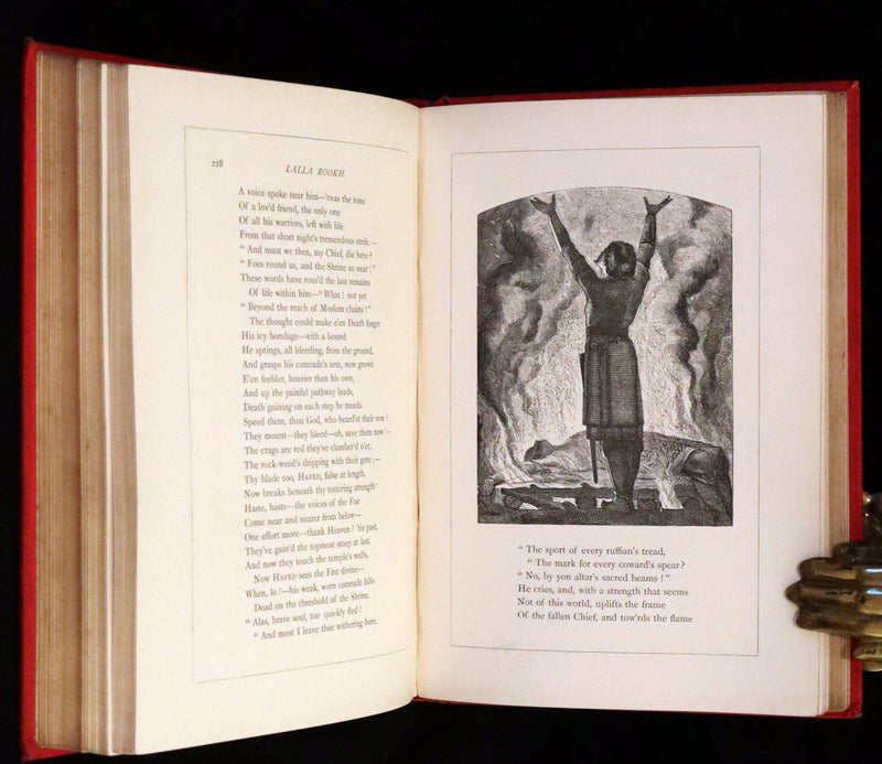 1880 Rare Book - Lalla Rookh an Oriental Romance by Thomas Moore illustrated by John Tenniel.