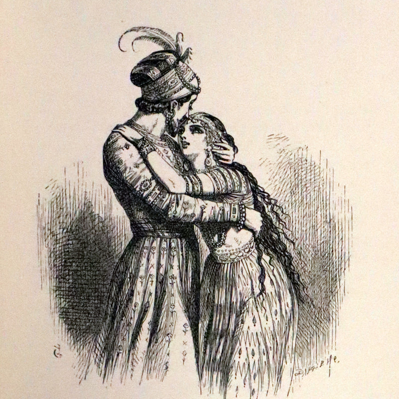 1880 Rare Book - Lalla Rookh an Oriental Romance by Thomas Moore illustrated by John Tenniel.