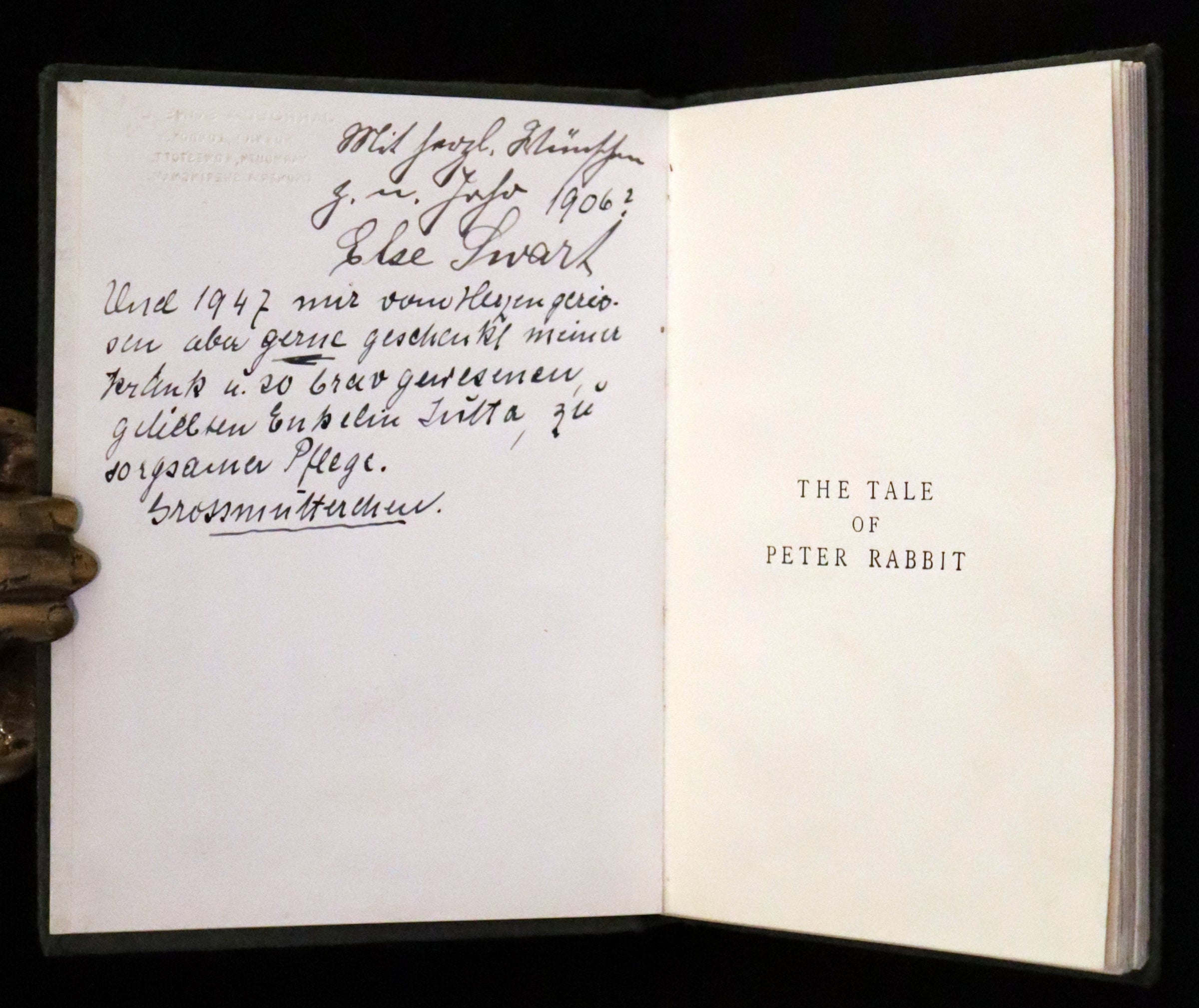 1906 Rare Early Edition - The Tale of Peter Rabbit written and illustr ...