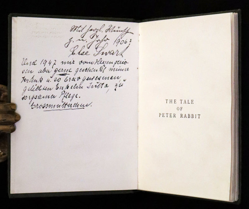 1906 Rare Early Edition - The Tale of Peter Rabbit written and illustrated by Beatrix Potter.