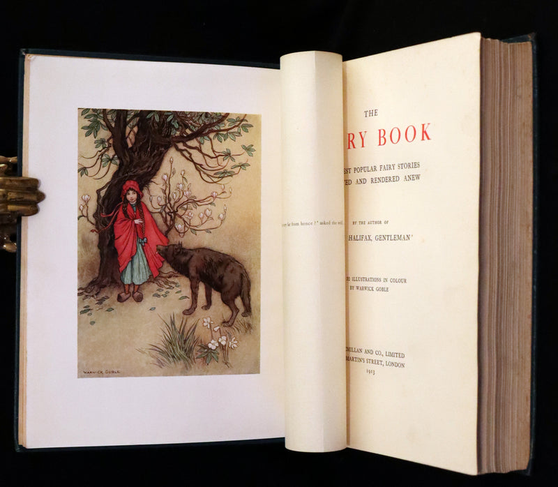 1913 Rare First Edition - The Fairy Book Illustrated in color by Warwick Goble.