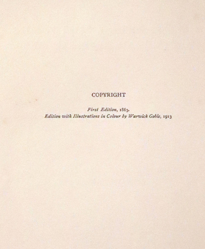 1913 Rare First Edition - The Fairy Book Illustrated in color by Warwick Goble.