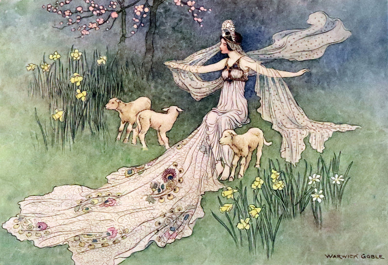 1913 Rare First Edition - The Fairy Book Illustrated in color by Warwick Goble.