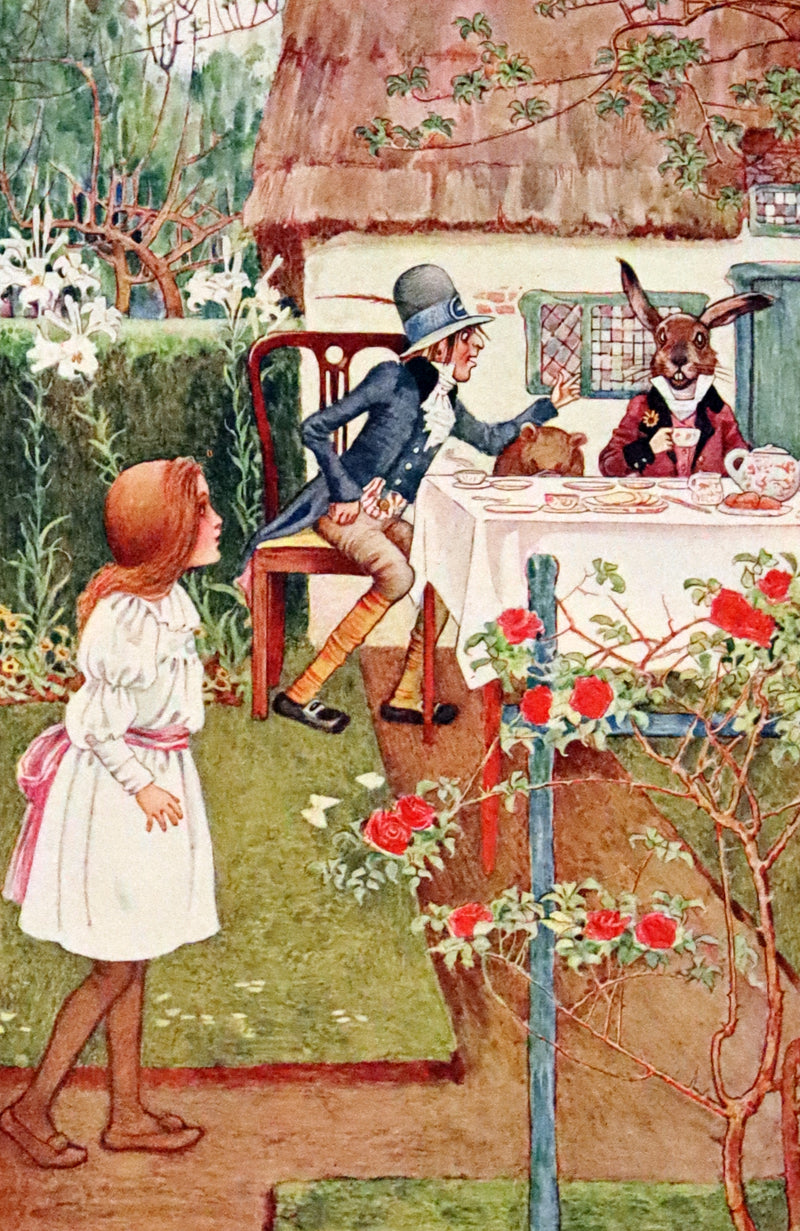 1908 Rare Book - Alice's Adventures in Wonderland Illustrated by Amy Millicent Sowerby. 1st US Edition.