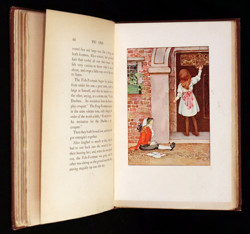 1908 Rare Book - Alice's Adventures in Wonderland Illustrated by Amy Millicent Sowerby. 1st US Edition.