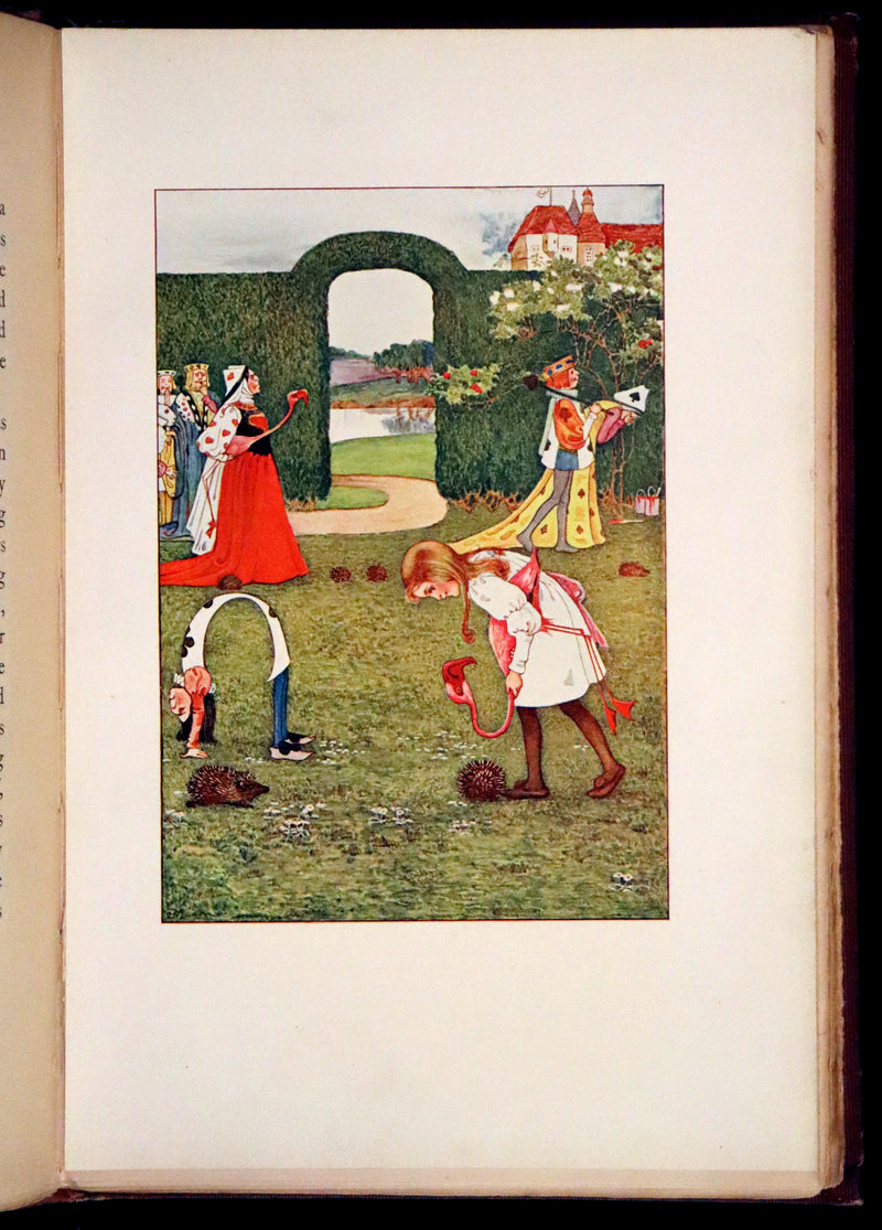 1908 Rare Book - Alice's Adventures in Wonderland Illustrated by Amy Millicent Sowerby. 1st US Edition.