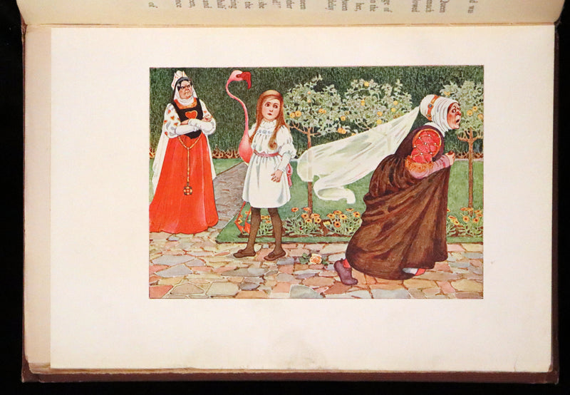 1908 Rare Book - Alice's Adventures in Wonderland Illustrated by Amy Millicent Sowerby. 1st US Edition.