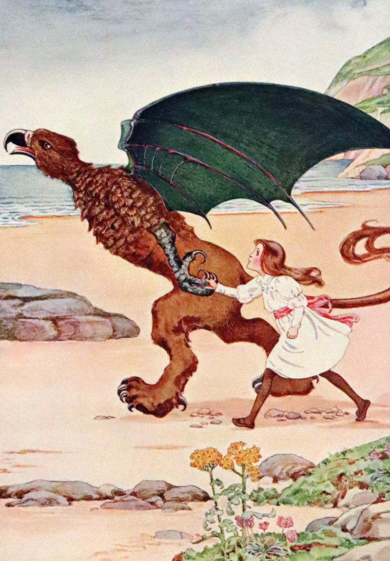 1908 Rare Book - Alice's Adventures in Wonderland Illustrated by Amy Millicent Sowerby. 1st US Edition.