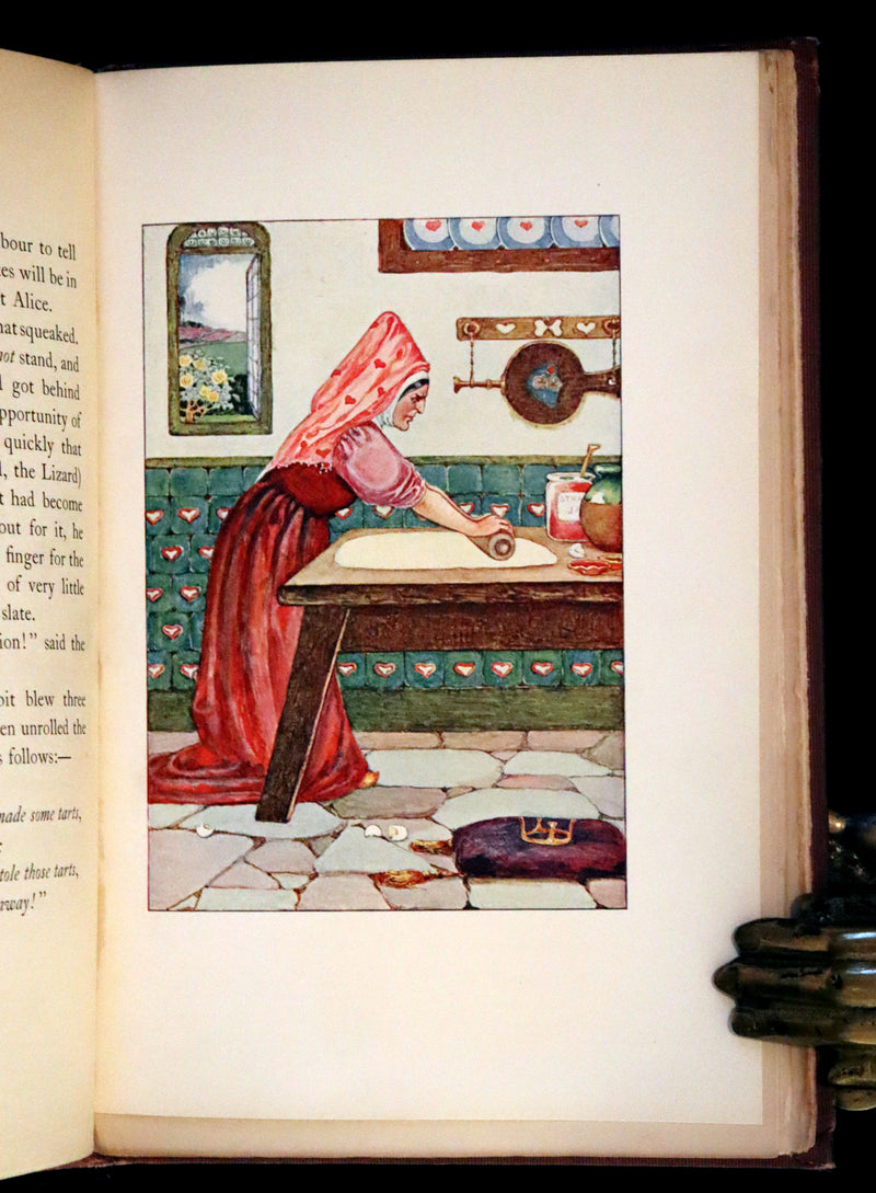 1908 Rare Book - Alice's Adventures in Wonderland Illustrated by Amy Millicent Sowerby. 1st US Edition.