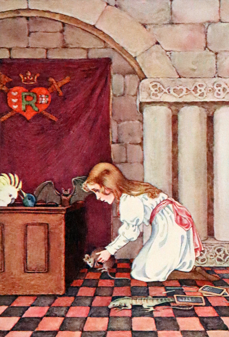 1908 Rare Book - Alice's Adventures in Wonderland Illustrated by Amy Millicent Sowerby. 1st US Edition.