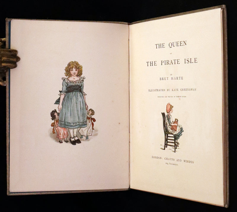 1886 Rare First Edition - The Queen of the Pirate Isle with an autograph letter signed by Kate Greenaway.