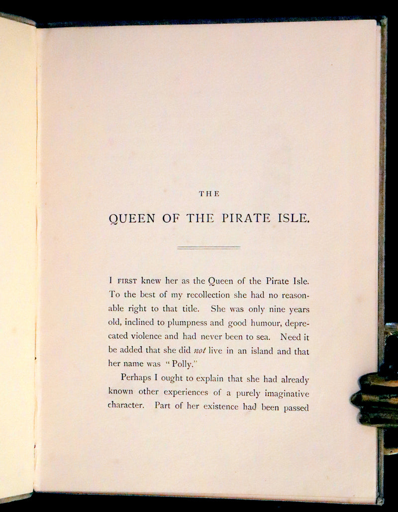 1886 Rare First Edition - The Queen of the Pirate Isle with an autograph letter signed by Kate Greenaway.