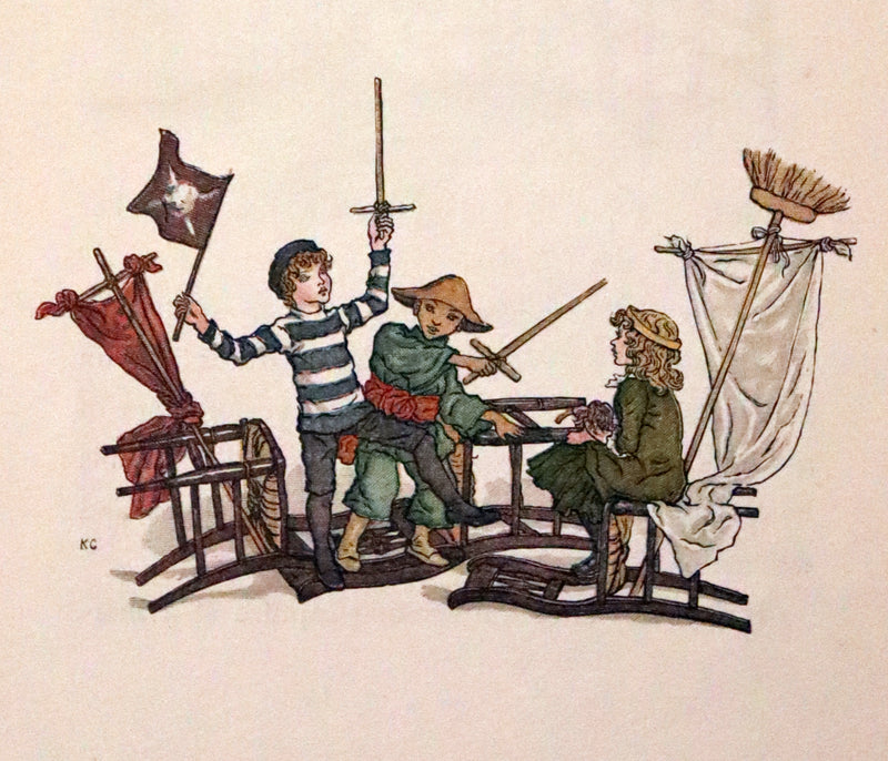 1886 Rare First Edition - The Queen of the Pirate Isle with an autograph letter signed by Kate Greenaway.