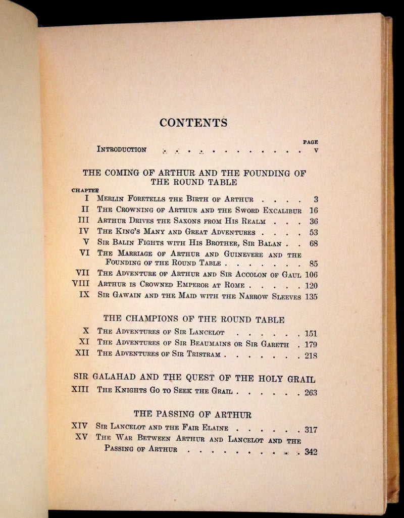 1919 Rare First Illustrated Edition by Lancelot Speed - King Arthur and the Knights of the Round Table.