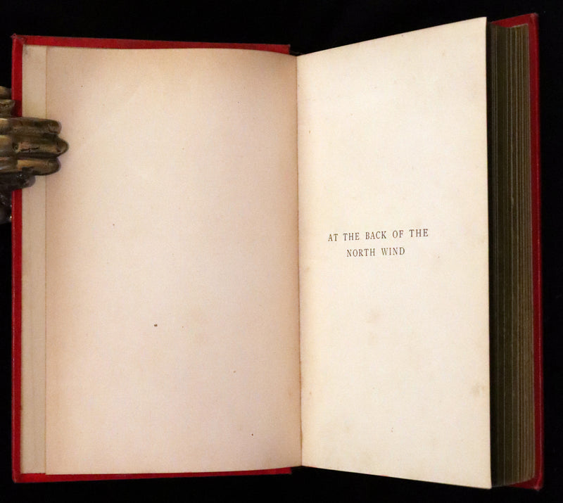 1890 Scarce Edition - At The Back of The North Wind Illustrated by Arthur Hughes.