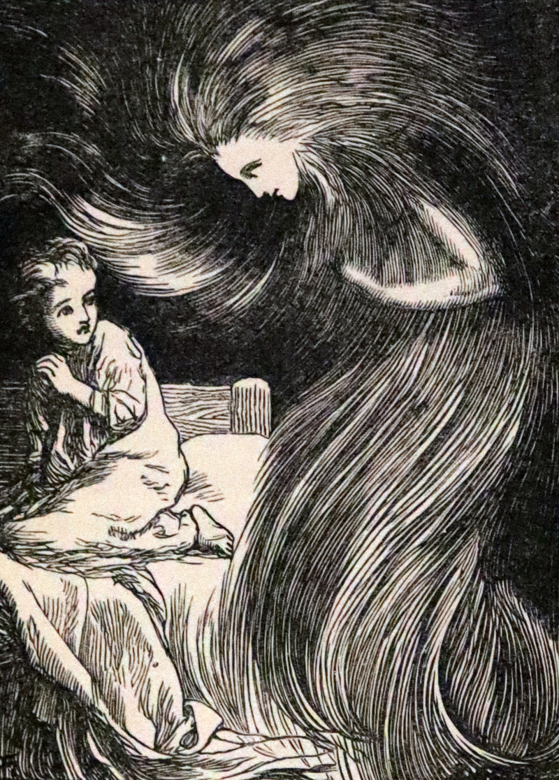 1890 Scarce Edition - At The Back of The North Wind Illustrated by Arthur Hughes.