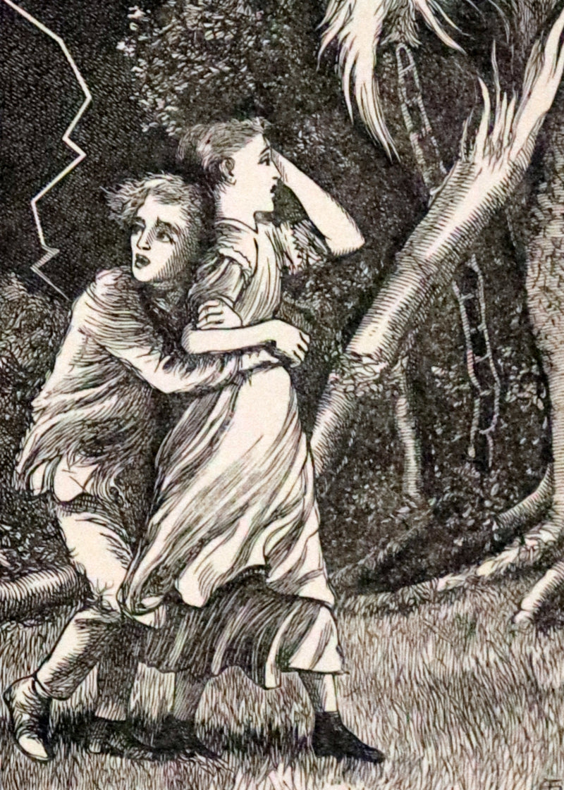 1890 Scarce Edition - At The Back of The North Wind Illustrated by Arthur Hughes.