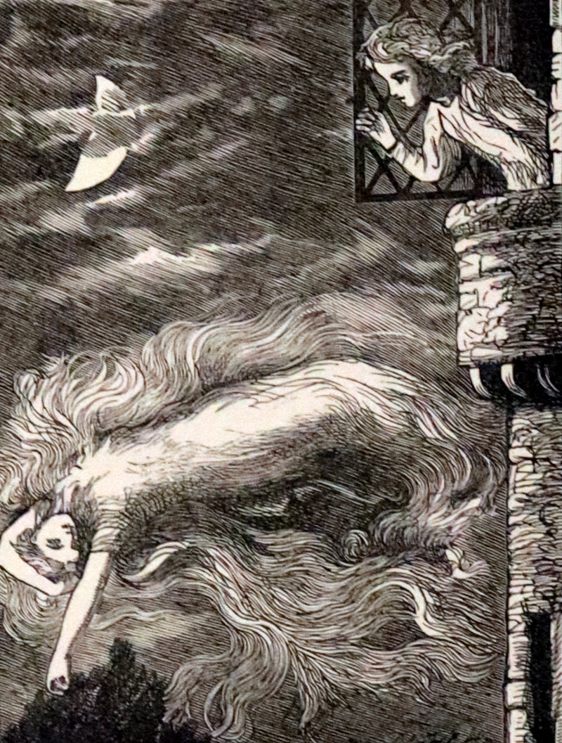 1890 Scarce Edition - At The Back of The North Wind Illustrated by Arthur Hughes.