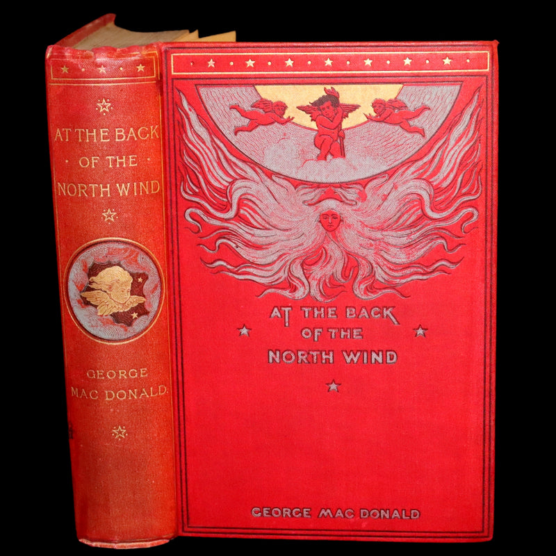 1890 Scarce Edition - At The Back of The North Wind Illustrated by Arthur Hughes.