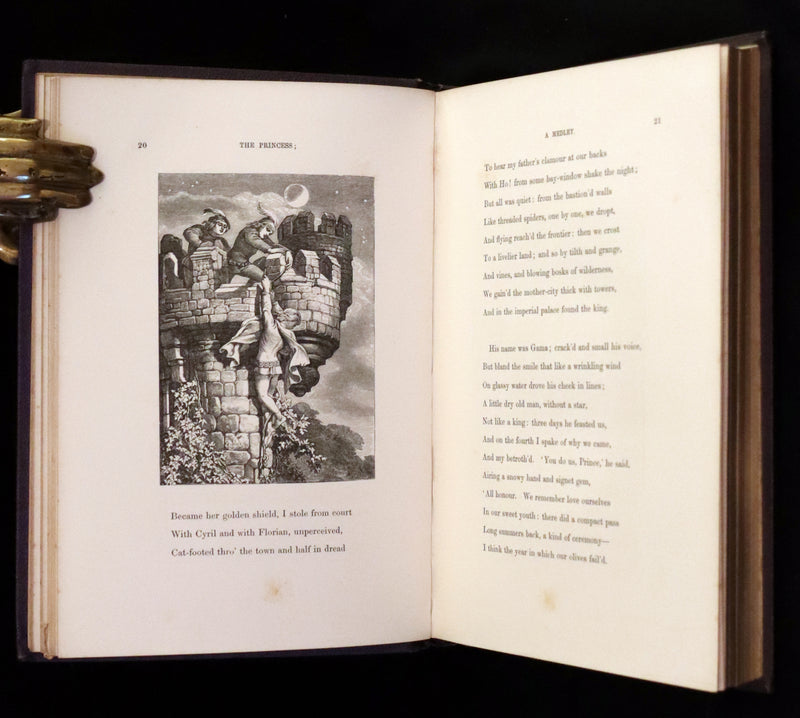 1860 Rare First illustrated Edition by Maclise - The Princess by Alfred Lord Tennyson.