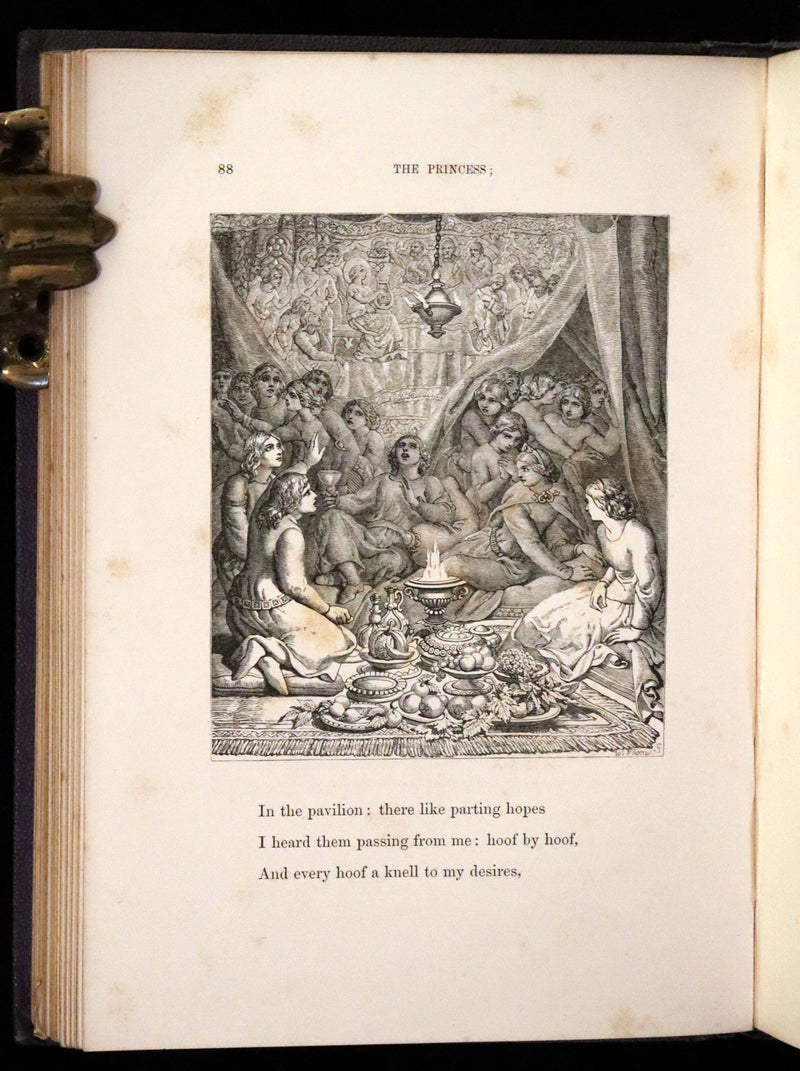 1860 Rare First illustrated Edition by Maclise - The Princess by Alfred Lord Tennyson.