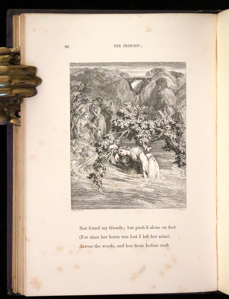 1860 Rare First illustrated Edition by Maclise - The Princess by Alfred Lord Tennyson.