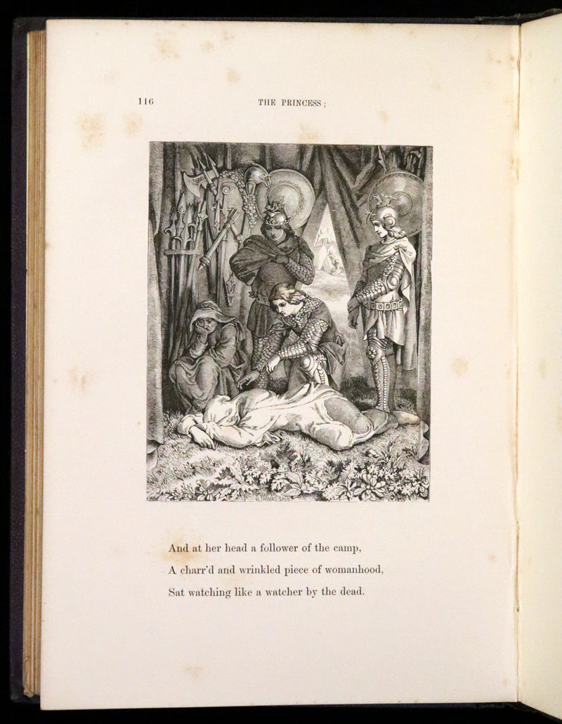 1860 Rare First illustrated Edition by Maclise - The Princess by Alfred Lord Tennyson.