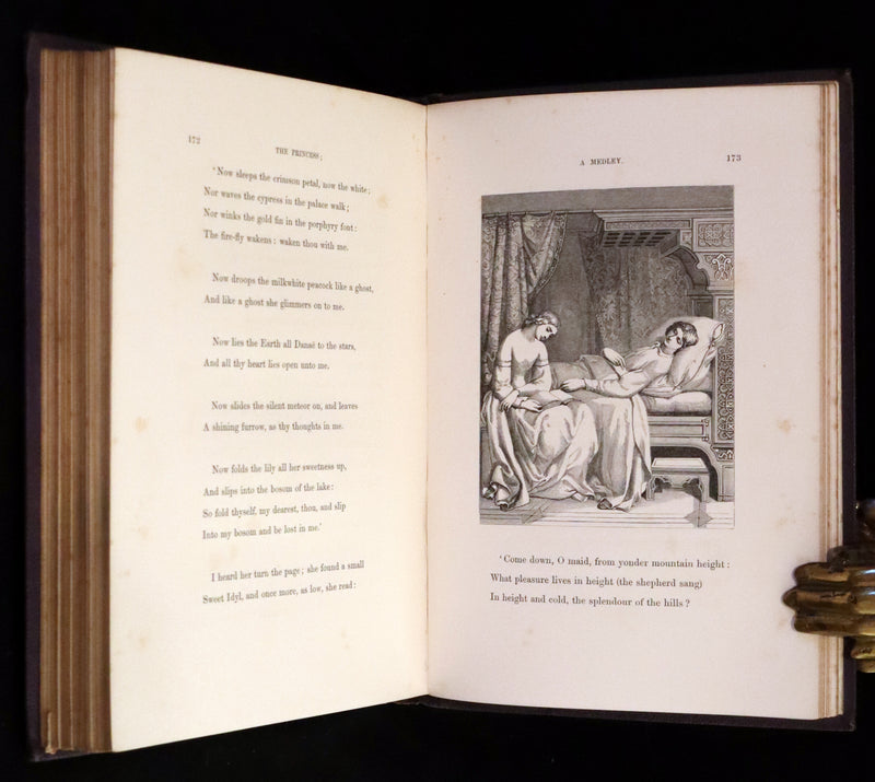 1860 Rare First illustrated Edition by Maclise - The Princess by Alfred Lord Tennyson.