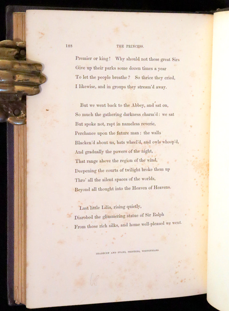 1860 Rare First illustrated Edition by Maclise - The Princess by Alfred Lord Tennyson.