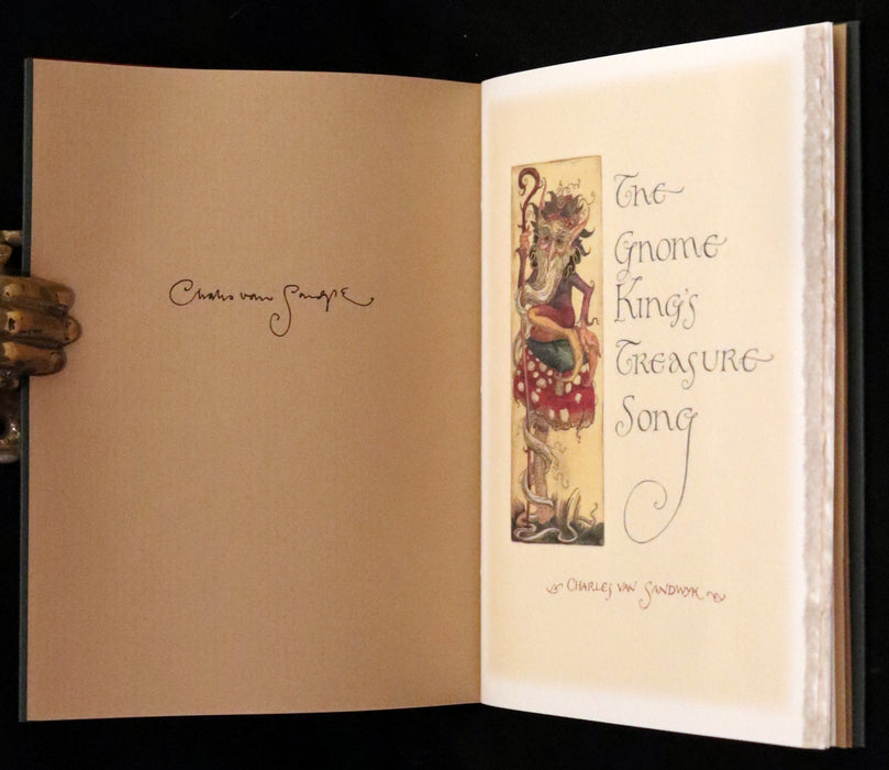 2000 Scarce Signed First Edition - The Gnome King’s Treasure Song by Charles van Sandwyk.