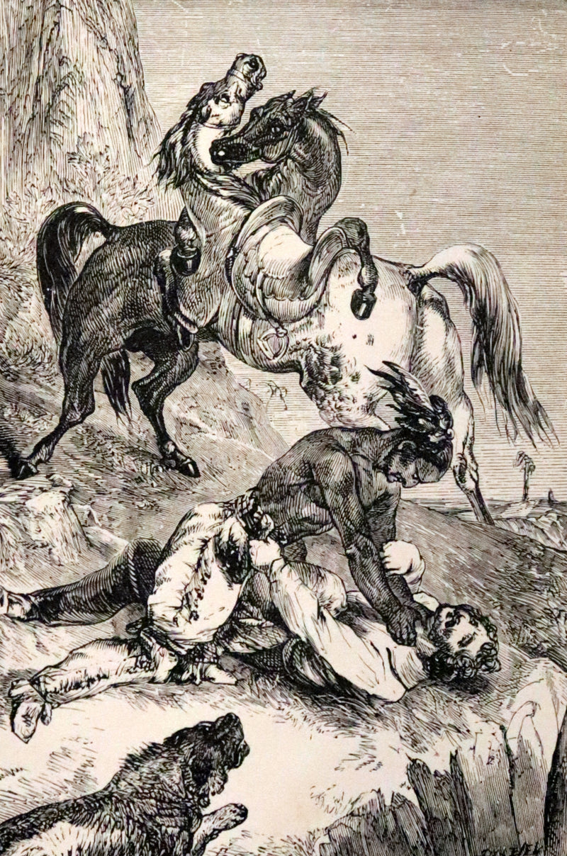 1880 Rare Book - The Scalp Hunters, adventure novel set in Northern Mexico by Captain Mayne Reid.