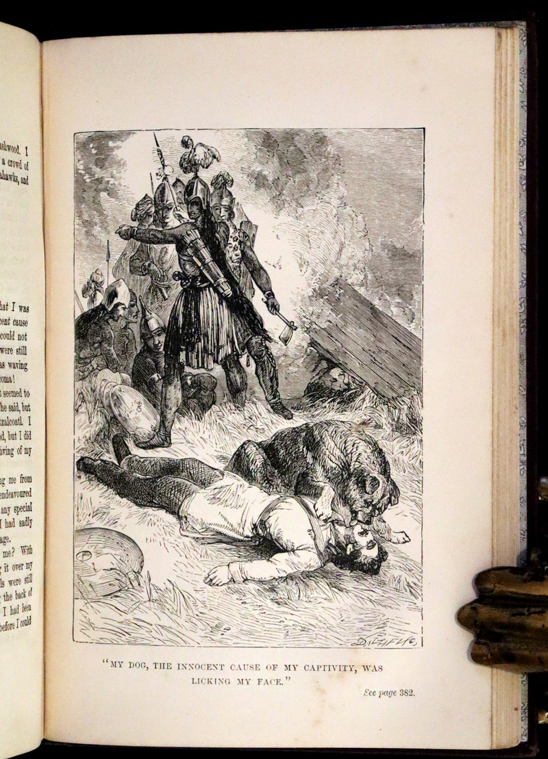 1880 Rare Book - The Scalp Hunters, adventure novel set in Northern Mexico by Captain Mayne Reid.