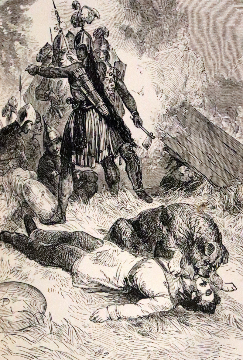 1880 Rare Book - The Scalp Hunters, adventure novel set in Northern Mexico by Captain Mayne Reid.