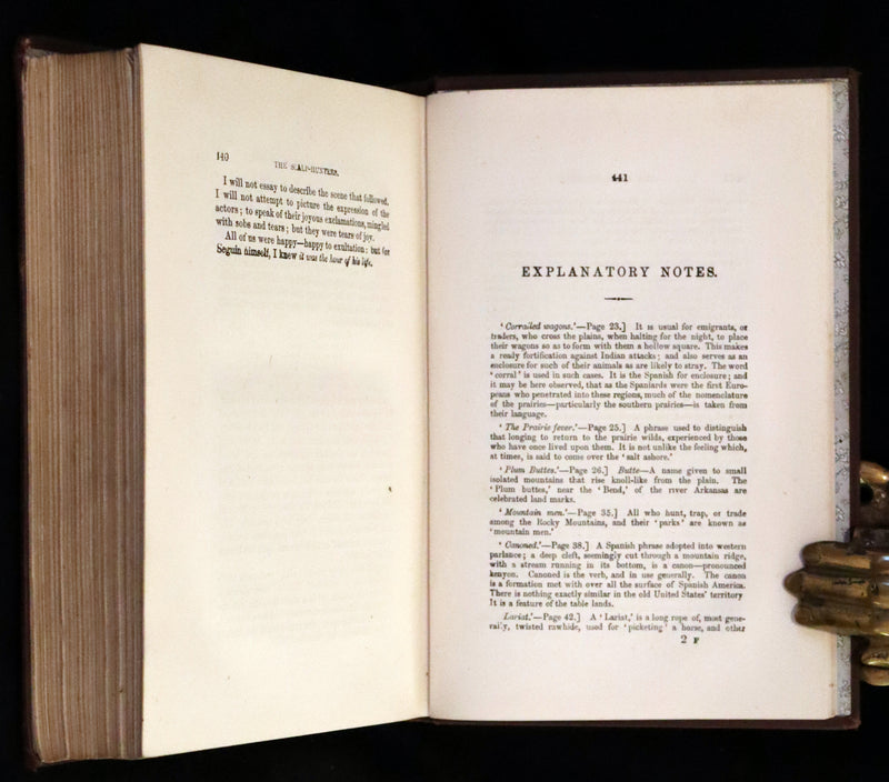 1880 Rare Book - The Scalp Hunters, adventure novel set in Northern Mexico by Captain Mayne Reid.
