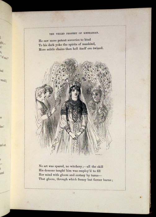 1868 Rare Book - Lalla Rookh an Oriental Romance by Thomas Moore illustrated.