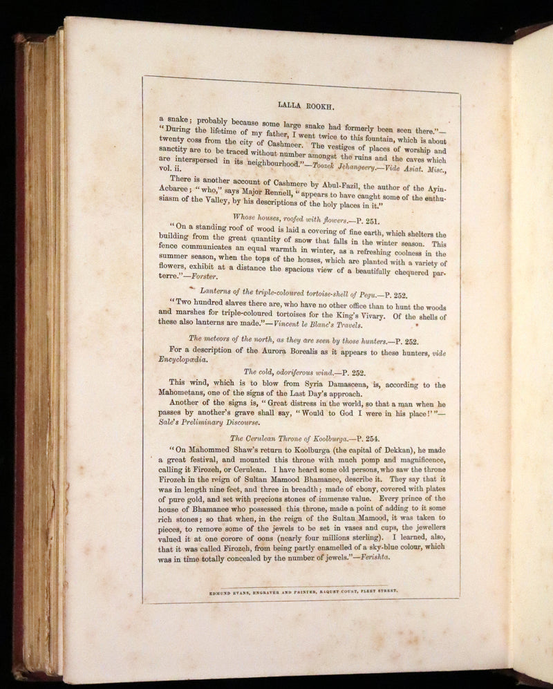 1868 Rare Book - Lalla Rookh an Oriental Romance by Thomas Moore illustrated.