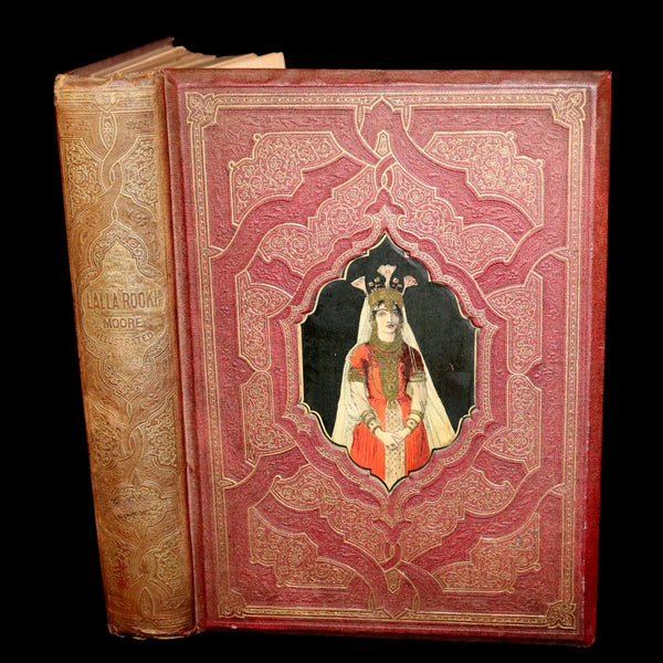 1868 Rare Book - Lalla Rookh an Oriental Romance by Thomas Moore illustrated.