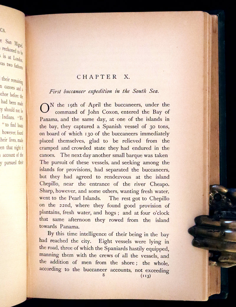 1891 Rare Book - Pirates, The History Of The Buccaneers Of America by James Burney, F.R.S.