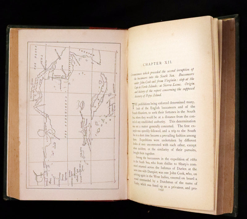 1891 Rare Book - Pirates, The History Of The Buccaneers Of America by James Burney, F.R.S.