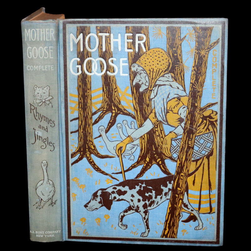 1910 Rare Edition -  Mother Goose Complete Rhymes and Jingles Illustrated Fairy Tales.