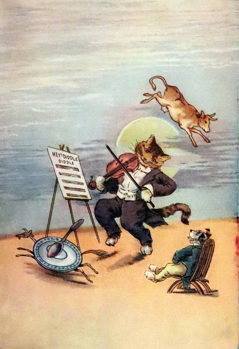 1910 Rare Edition -  Mother Goose Complete Rhymes and Jingles Illustrated Fairy Tales.